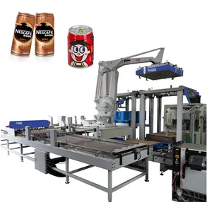 روبوت Palletizer للأغذية والمشروبات علبة من القَصدير منصات نقالة والتعبئة والتغليف