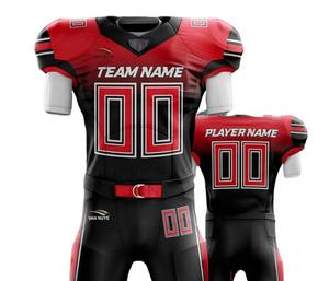 Uniforme de Fútbol Americano Personalizado Totalmente Sublimado, Transpirable, Talla Grande, Secado Rápido, Antibacteriano, Anti-UV, Unisex - Product Image 1