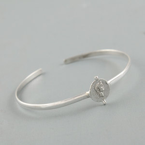 925เหรียญซีซาร์โบราณสร้อยข้อมือเงินชั้นดีทำจากเงินแท้สร้อยข้อมือจิวเวลรี่เงินขายส่ง - Product Image 1