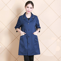 Robe Slim multicolore pour femmes, vêtement de travail pour Salon de beauté, combinaison Anti-rides blanche