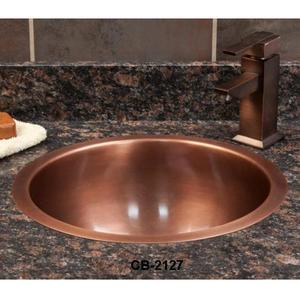 อ่างล้างจานห้องน้ําแบบทองแดงแบบตอกรอบ - Product Image 1