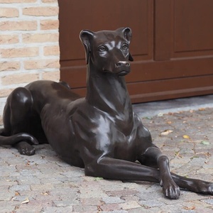 Escultura de metal para decoración de jardín al aire libre, escultura de <span class=keywords><strong>gran</strong></span> tamaño, galgo danés, bronce fundido, <span class=keywords><strong>perro</strong></span> - Product Image 3