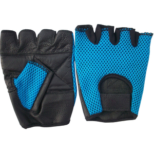 Motown Motorbike Equipment Leather Half Finger Breathable Motorcycle Racing Gloves Black Waterproof UV Protection Non-Slip - Product Image 3