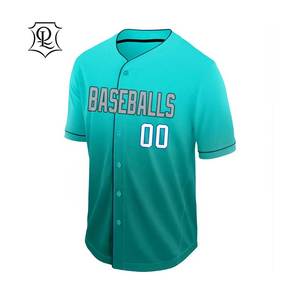 Custom team logo design two buttons pullover baseball jersey <b>shirt</b> - Product Image 5