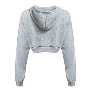 เสื้อครอปผู้หญิงมีฮู๊ด,เสื้อครอปคอตตอน - Product Image 5