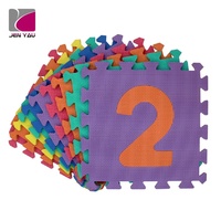 Tapis de sol puzzle en mousse EVA intelligent, éducatif, sans odeur, non toxique, pour enfants, avec chiffres imbriqués, certifié EN71, 30x30cm, 1cm