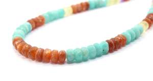 11" Long Natural Multi Gemstone Faceted Rondelle Beads Making Colourful Jewelry Bracelet Necklace Earring - Product Image 4