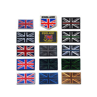 Personnalisé rond ROYAUME-UNI drapeau union jack adhésif patch de broderie