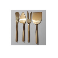 Ensemble de couverts vintage classiques en aluminium moulé écologique, finition antique, emballage personnalisé pour mariage DCP