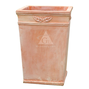 Macetas cuadradas de terracota altas para el hogar y el restaurante para exhibiciones de flores y jardinería-Venta al por mayor - Product Image 2