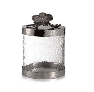 Bocaux de stockage modernes en verre et métal PC, ustensiles de cuisine, boîtes décoratives pour la nourriture et le thé, boîte à eau de fantaisie pour l'Inde - Product Image 5