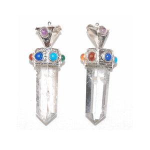 Crystal Quartz Chakra Pendants - Product Image 1