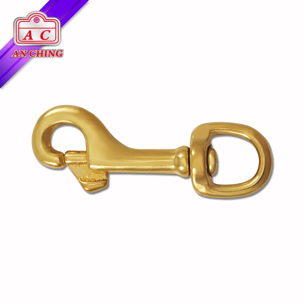 Popular Solid Brass Rotation Snap Horse Hook