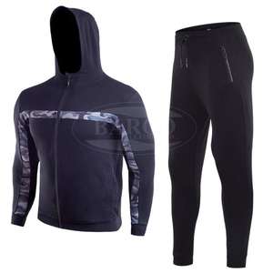 Venta al por mayor personalizado hombres mujeres 100% poliéster polar tela de talla grande sólido entrenamiento chándales ropa deportiva de alta calidad OEM - Product Image 1