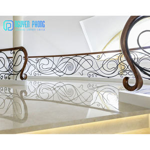 Goedkope Prijs In Bulk Gegalvaniseerd Smeedijzeren Balkon Balustrade Hand Rail <span class=keywords><strong>Rails</strong></span> - Product Image 2