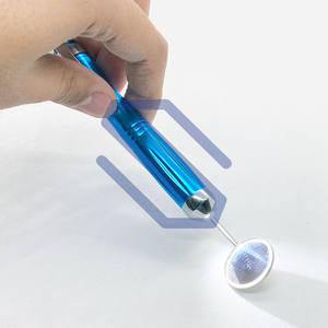Espejo de boca dental No.5 Luz manual Instrumento de acero inoxidable Base quirúrgica certificada CE - Product Image 3