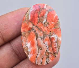 1 Cabochon de couleurs turquoises, ornements en cuivre, en forme de cœur, éponge de pierre précieuse, vente en gros - Product Image 1