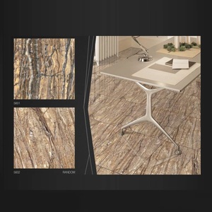 เนื้อไม้สีน้ำตาลมันวาวสูง40x40ซม. สำหรับกระเบื้องปูพื้นห้องโถงใหญ่ - Product Image 1