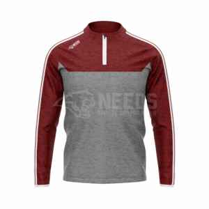 Vêtements de sport de football gaélique GAA sur mesure de haute qualité, 100% polyester brossé 260 g/m², haut à demi-zip unisexe adulte - Product Image 1