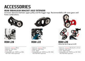 Ridea-suspensión trasera de bicicleta, extensión de desviador - Product Image 5