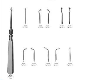Juego de elevadores de raíces dentales PDL, puntas de ortodoncia de titanio, 7 piezas, acero Ce, 3 años - Product Image 1