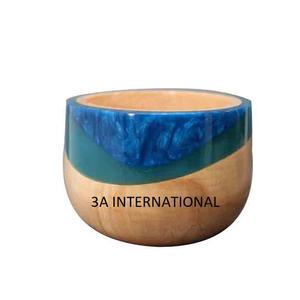 ชามไม้เสิร์ฟซุปแบบทำมือเป็นมิตรต่อสิ่งแวดล้อมเครื่องใช้ในการตกแต่งโต๊ะอาหารสุดหรูเคลือบเสร็จแล้ว - Product Image 1