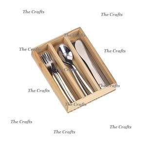 Porte-couverts en bois de forme carrée avec plateau à couverts d'hôtel de restaurant de qualité supérieure à un prix compétitif - Product Image 3