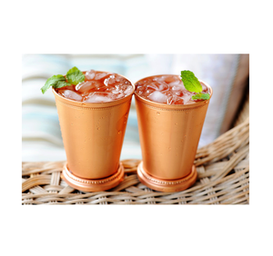 Alta calidad nuevo diseño indio 304 Acero inoxidable Moscow Mule Mint Julep Mojito Cup latón espejo plata respetuoso con el medio ambiente tazas de fiesta - Product Image 1