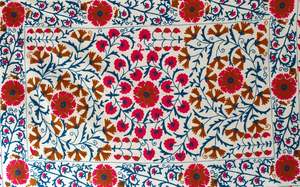 Sofá decorativo bordado a mano hecho en la India, para colgar en la pared de Suzani, ropa de cama de playa Bohemia, colcha festiva - Product Image 5