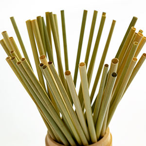 Pailles d'herbe de fête jetables écologiques à boire 100% naturelles, biodégradables et compostables - Product Image 6