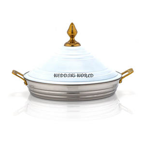 Marmite en acier inoxydable faite à la main, qualité supérieure, vaisselle de designer faite à la main, casserole, taille personnalisée, nouveau réchauffeur de nourriture Meta - Product Image 1