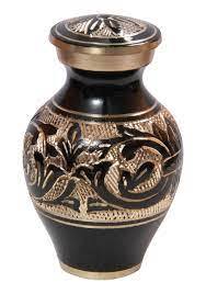 Recuerdo de flor de fervedor de oro y plata, urna de cremación, suministros funerarios, urnas para cenizas humanos, estilo americano - Product Image 4