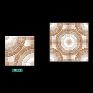 Azulejos de color gris de alta calidad con diseño de flores de color blanco Azulejo de piso de porcelana mate 40x40cm - Product Image 5