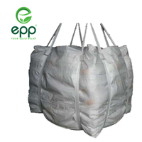 Sacs de levage pour ciment, souples, respirants, en PP tissé, 1100-3300 lbs, avec sangles, enduits anti-UV, 1450D Denier, facteur de sécurité 5:1