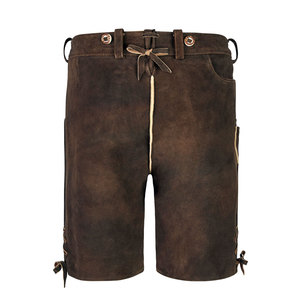 Pantalones cortos bávaros de último diseño personalizados para hombre estilo callejero cuero genuino Lederhosen nueva llegada - Product Image 2