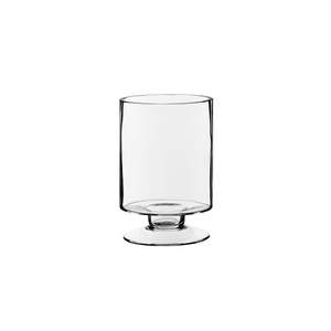 Porte-bougie en verre hurricane à tige courte moderne Décoration de Noël pour la maison Fait à la main Tailles personnalisées - Product Image 1