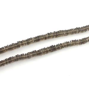 Cristal de Quartz naturel pierres de guérison 3-4mm forme carrée noir Onyx bleu Amazonite rose jaspe fumé Heishi brun bijoux noir - Product Image 5