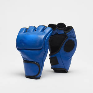 Gants de boxe MMA demi-doigt sur mesure entraînement et combat les gants en cuir de vachette et PU de haute qualité - Product Image 5