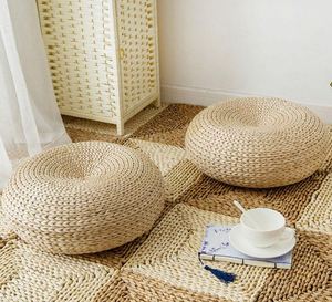 JOLENE Jacinto de Agua, Cojín Tejido de Paja de Ratán para Meditación de Yoga para Oficina y Sala de Estar, Uso de Asiento de Futón + 84336089155 - Product Image 4