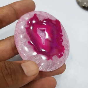 Belle pierre naturelle de Druzy d'agate de quartz solaire lisse grandes gemmes aux bijoux de collier de nouvel an - Product Image 1