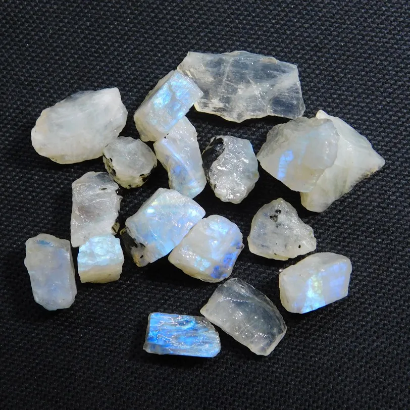 Arco Iris Natural Moonstone duro buena calidad suelto de piedras preciosas de cristal para hacer joyería