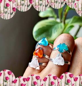 Bague en argent 925 avec sertissage de lunette en onyx bleu naturel certifié IGI pour mariages ou fêtes bijoux d'été - Product Image 4