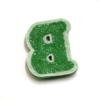Patch personnalisé de Chenille à coudre, lettre B, à repasser sur les vêtements, avec votre propre Logo personnalisé