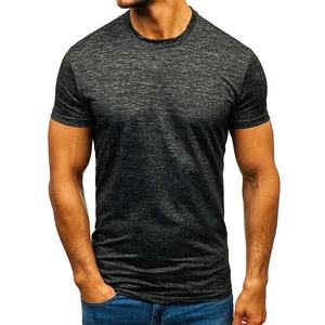 Camisetas de cuello redondo para hombre, camisetas lisas de cuello polo 100% - Product Image 3