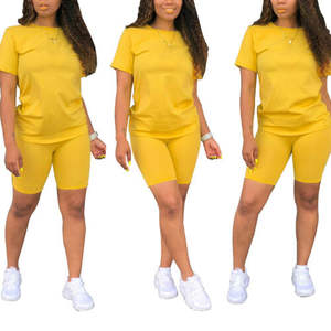 Top Quality Athletic Women 2Pcs hoodies and shorts set custom tracksuits with logo - Product Image 6