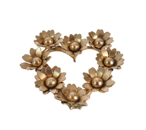 Petit bâton de jardin en forme de cœur en forme de tournesol, décoration de la maison, Mini bâton de jardin, métal antique de haute qualité - Product Image 1