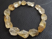 Vente en gros de pépites de citrine naturelle brute, 10-20 mm, pierres en vrac, brin de 10 pouces, perles brutes de cristal jaune, certifiées par un tiers