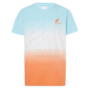 Custom Made 100% Cotton Sublimation T-Shirt New Pattern Dye <b>Printing</b> Knitted Polyester <b>Material</b> - Product Image 1