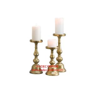 Bougeoirs coniques hauts en aluminium Bougeoirs fabriqués à la main en métal galvanisé argenté Fabricant et grossiste - Product Image 3