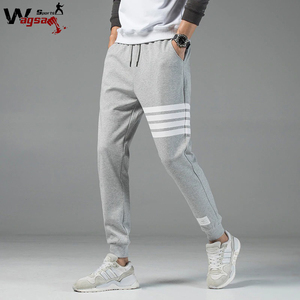 2021 pantalons de survêtement décontractés pour hommes dentelle de laine respirant Fitness vêtements de sport taille élastique - Product Image 2